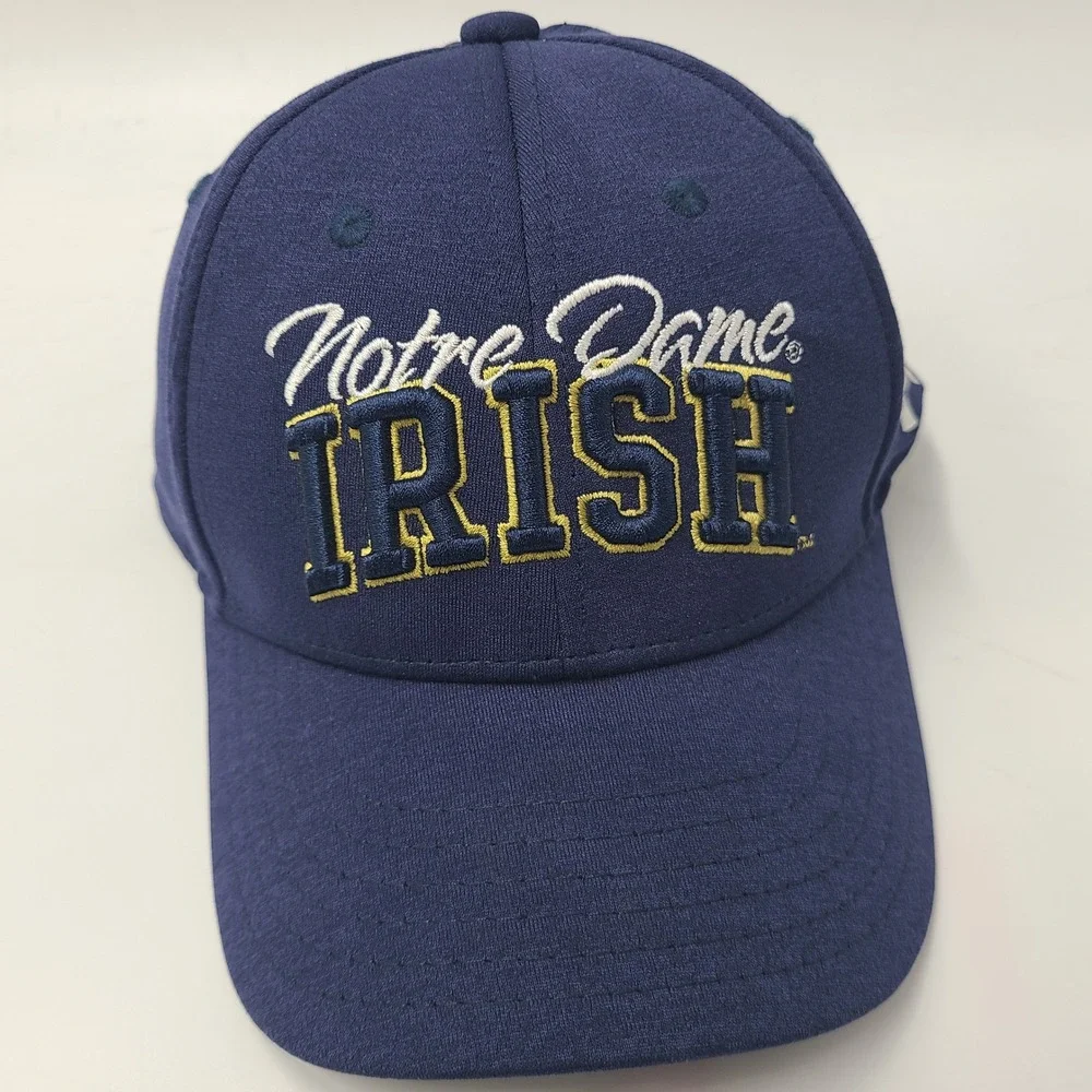 Youth Notre Dame Fighting Irish Hat Adjustable Under Armour‎ Blue Gold NCAA Boys